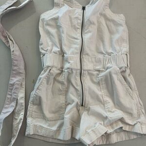 Abercrombie Kids White Romper with Zipper
